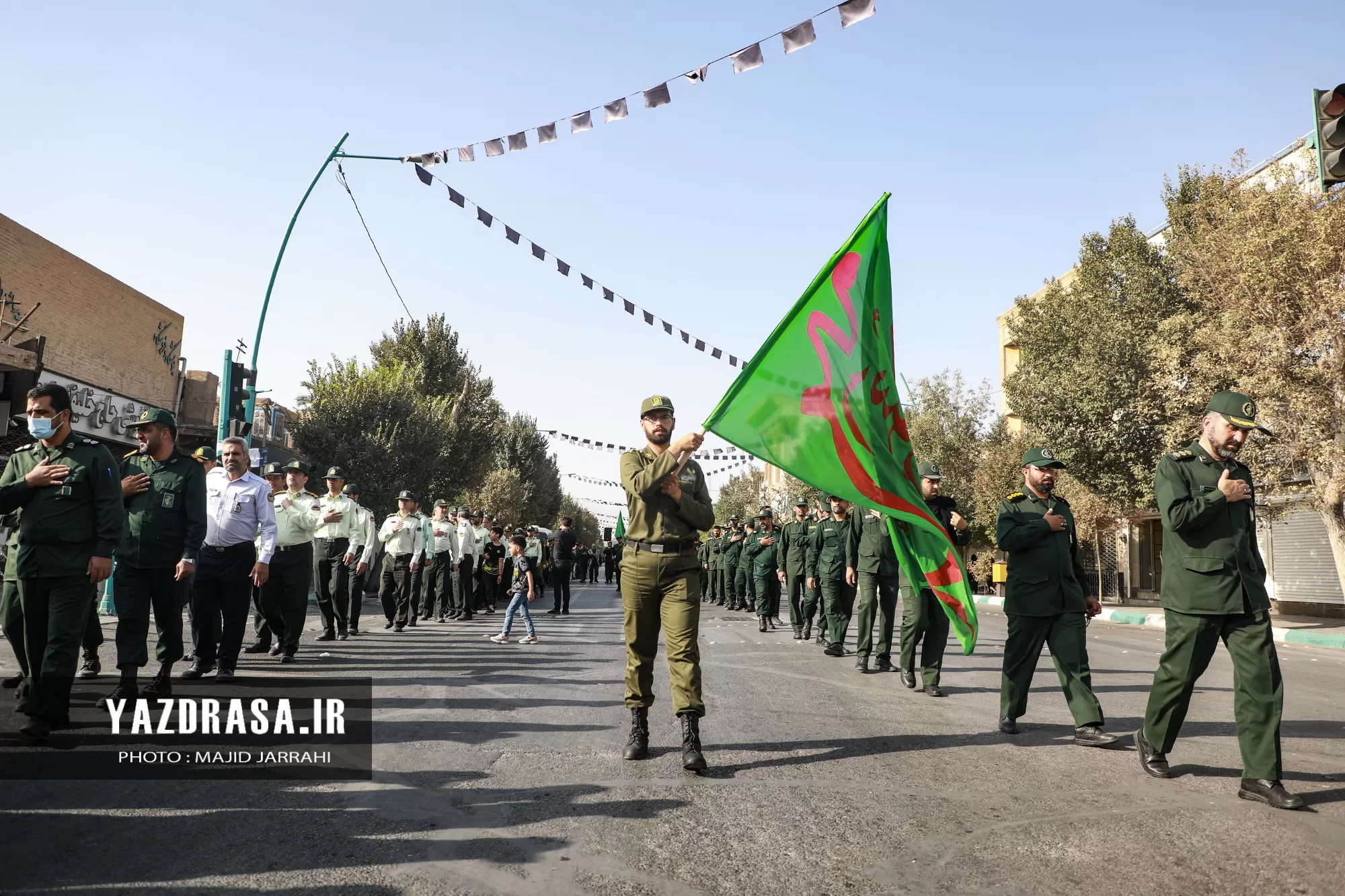 مراسم عزاداری نیروهای مسلح یزد برگزار شد