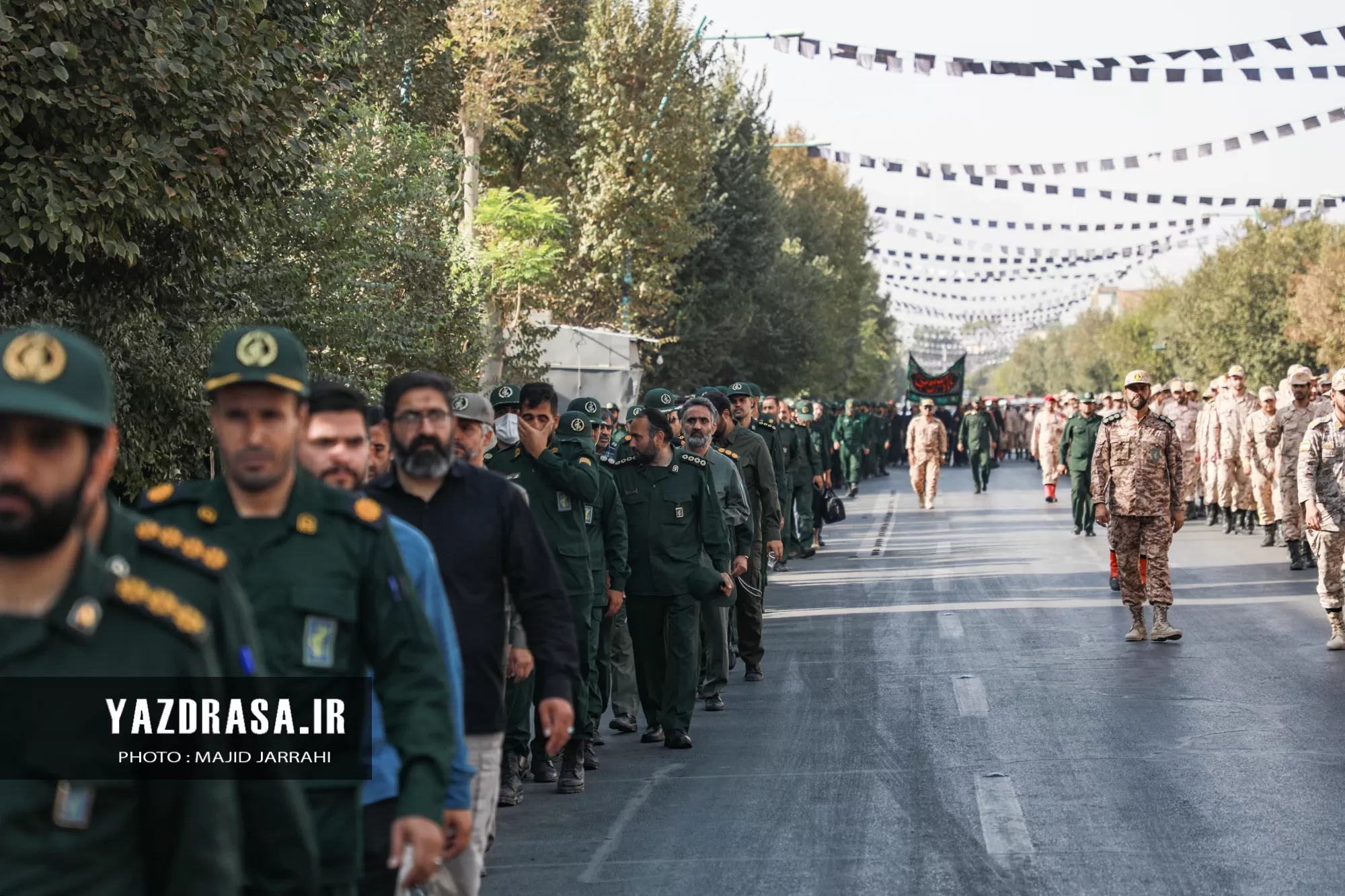 مراسم عزاداری نیروهای مسلح یزد برگزار شد