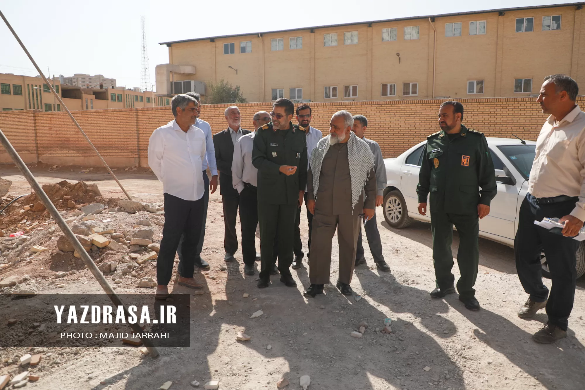 بازدید سردار نقدی از ساخت خانه‌های سازمانی سپاه‌الغدیر
