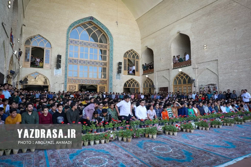 مراسم اعتکاف رمضانیه در مسجد ملااسماعیل یزد