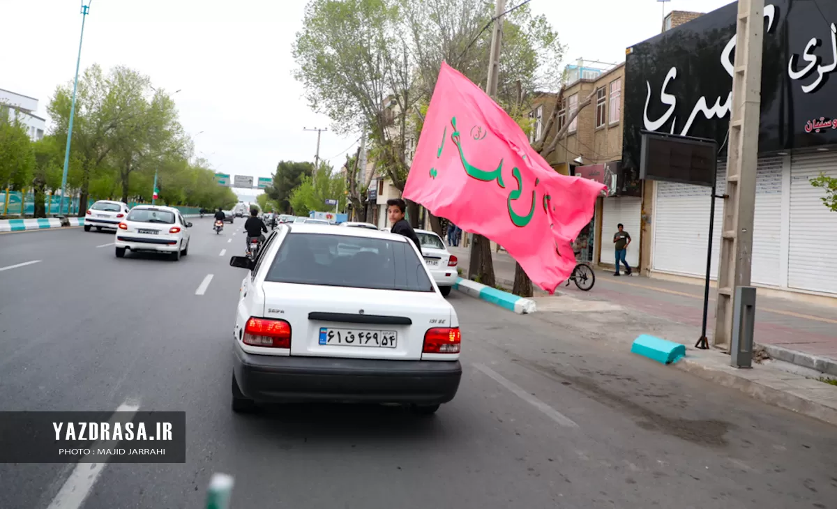 کاروان موتوری در حمایت از اقدام سپاه