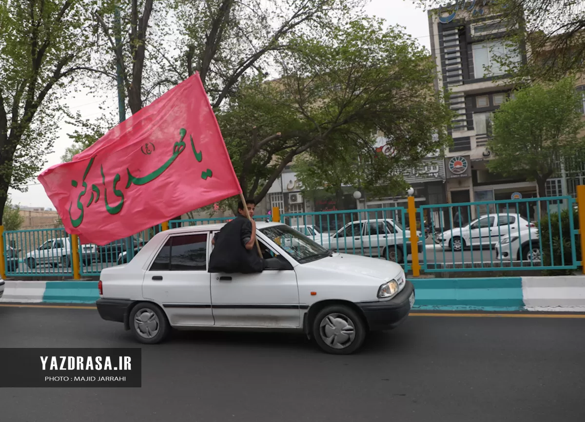 کاروان موتوری در حمایت از اقدام سپاه