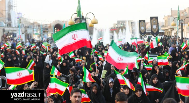 همایش اقتدار بسیجیان در حسینیه امیرچقماق یزد