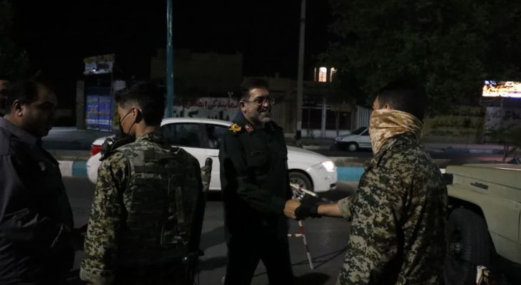 حضور فرمانده سپاه الغدیر یزد در ایست‌های بازرسی
